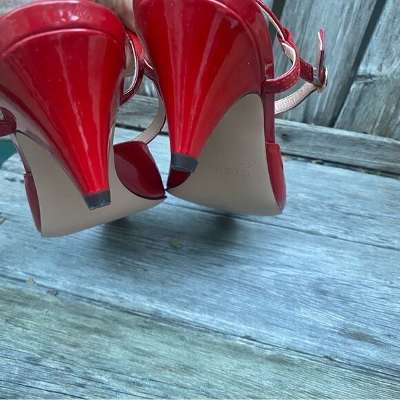 J Crew Pointed-toe heels in Italian patent leather 8.5 in red - Picture 6 of 11